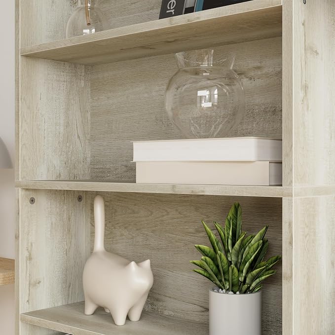 IRONCK Bookshelves and Bookcases Floor Standing 6 Tiers Display Storage Shelves - Image 7