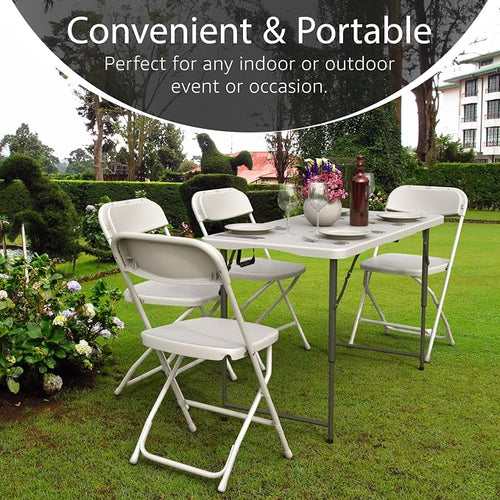10 Pack of 4 Feet Foldable Table - Image 2