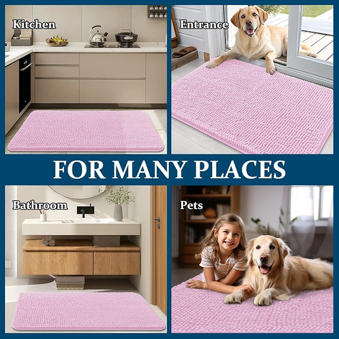 OLANLY Dog Door Mat for Muddy Paws 30x17, Absorbs Moisture and Dirt, Absorbent - Image 8