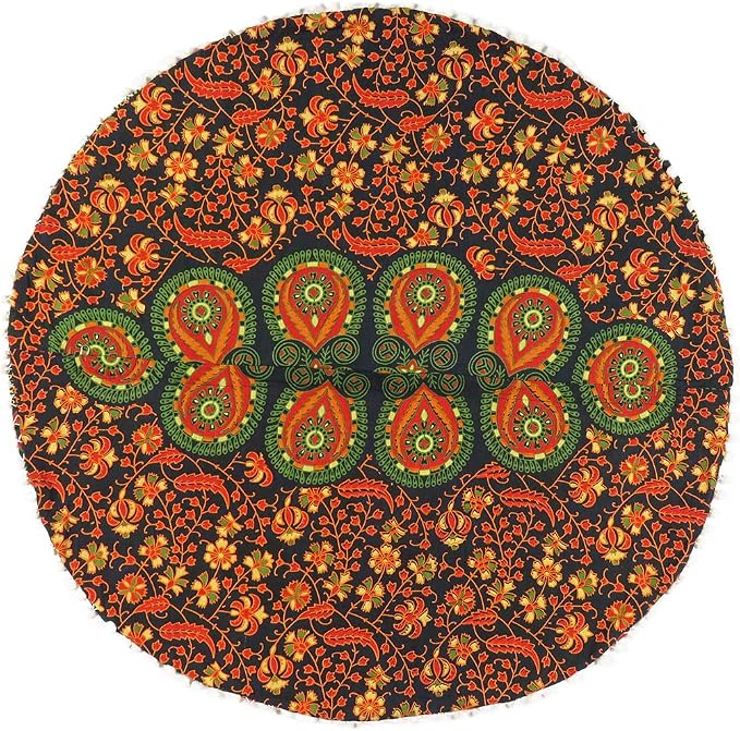 Mandala Floor Pillow Cover Meditation Cushion Seating Throw Hippie Round - Image 7