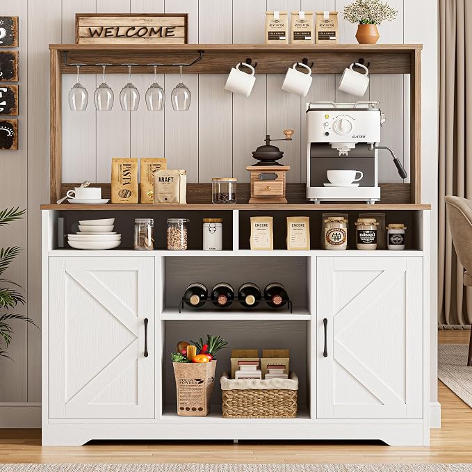 IRONCK 58" Farmhouse Coffee Bar Cabinet by IRONCK
