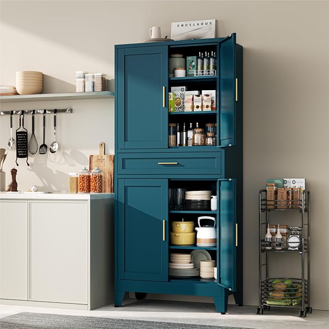 YAUWOH 71''Tall Kitchen Pantry Cabinet - Image 2