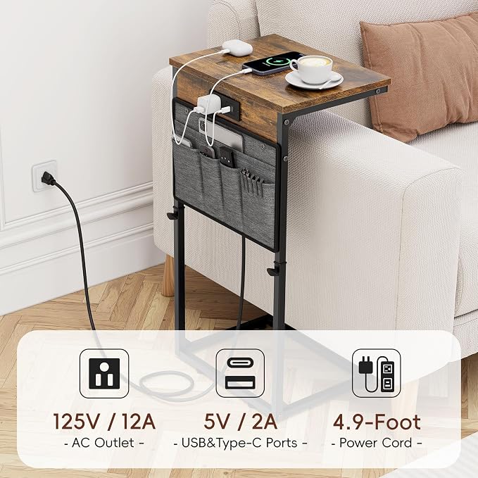 Vagusicc C-Shaped End Table - Image 7