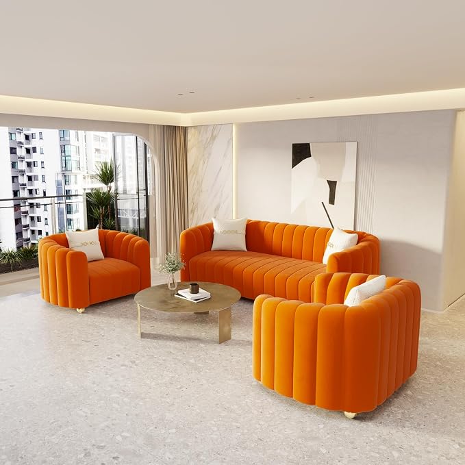42" Velvet Sofa Chair for Living Room, Modern Single Sofa - Image 8