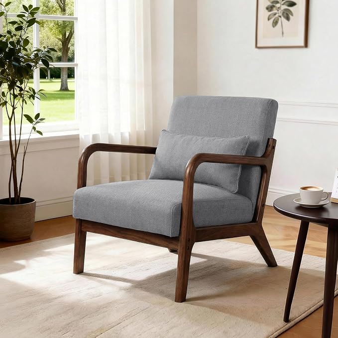 Mid Century Accent Chair, Comfy Arm Chair by Unknown