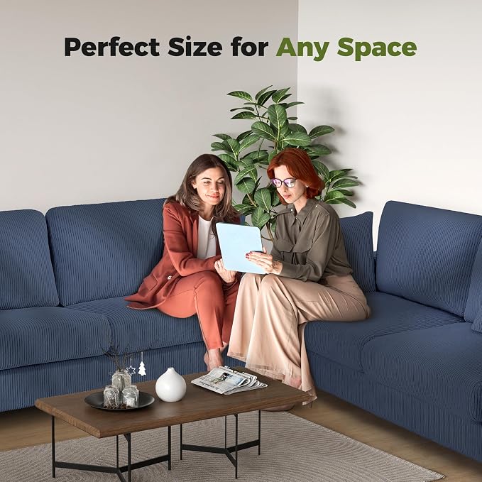 Kidirect 70in L Shaped Couch, Modular Sofa No Tool Assembly, Comfy Sectional - Image 9