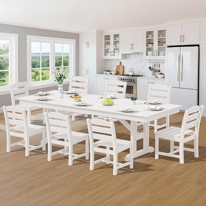 SERWALL 9 Piece Outdoor Dining Set - Image 8
