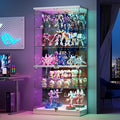 HNEBC 5 Tier Glass Display Cabinet, 66.9" Curio Cabinet by HNEBC