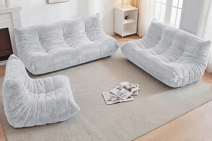 Bean Bag 3-Seater Chair Big Sofa Beanbag Chair - Image 8