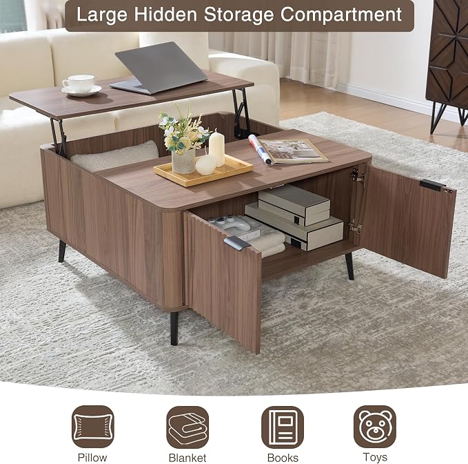 Fatmok Large Lift Top Coffee Table - Image 5