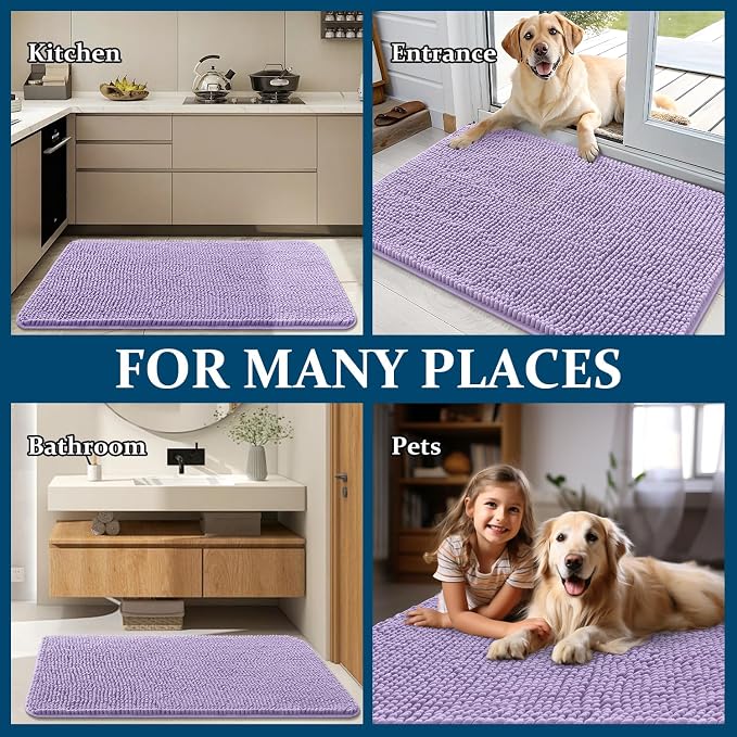 OLANLY Dog Door Mat for Muddy Paws 40x32, Absorbs Moisture and Dirt, Absorbent - Image 8