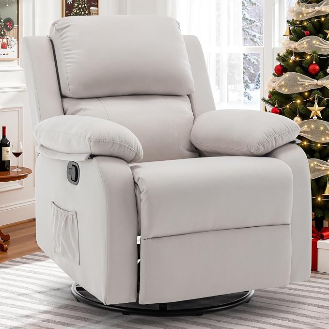 Korser Recliner Chair, 360 Swivel Rocker Chair by KORSER