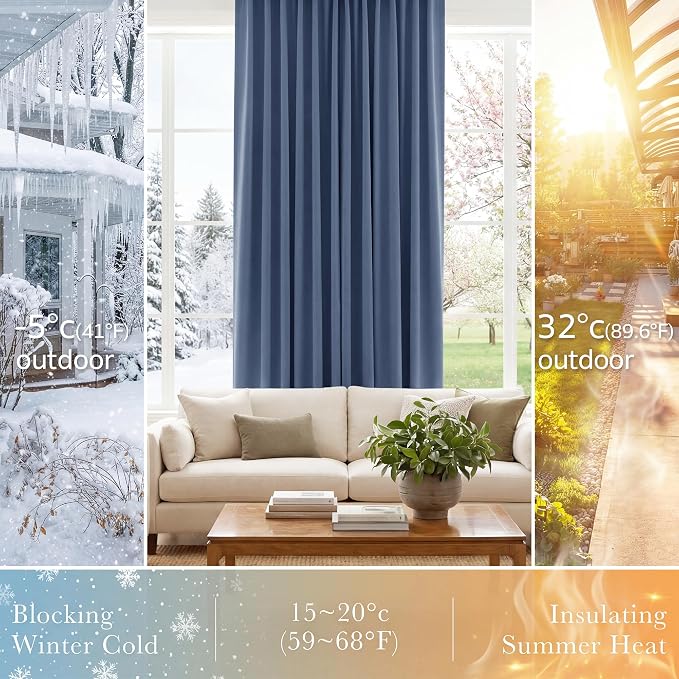 Pony Dance Blackout Curtains Thermal Insulated Window Treatment Panels Room - Image 4