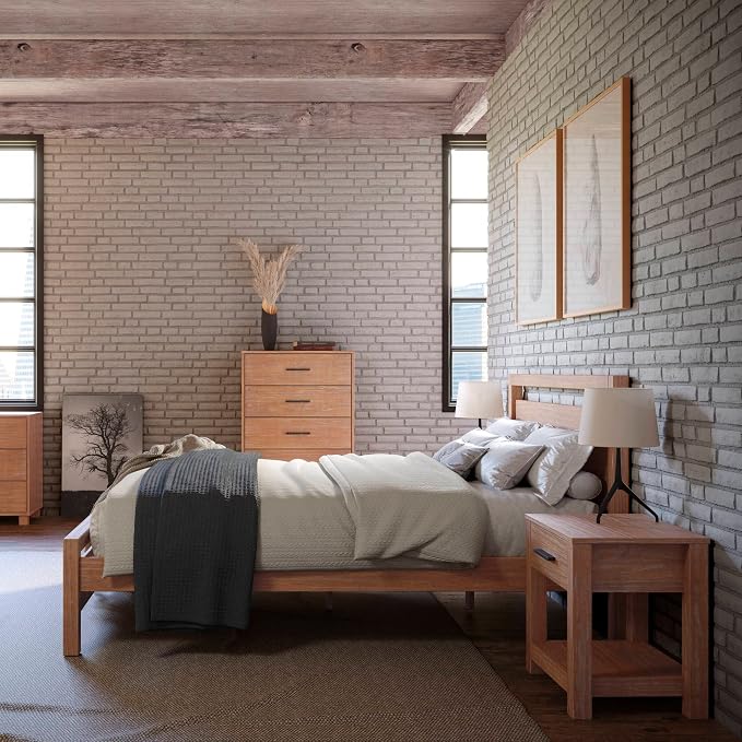 Grain Wood Furniture Loft Full Size Solid Wood Bed - Image 3