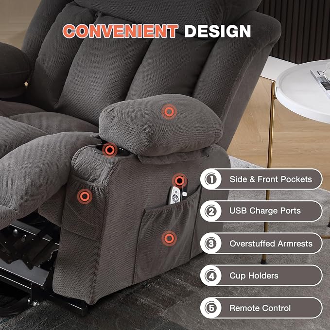 MAHOMICO Power Lift Recliner Chair - Image 7