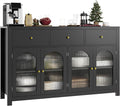 FINETONES Buffet Cabinet with Storage, 55.1" Large Sideboard Buffet Farmhouse by finetones