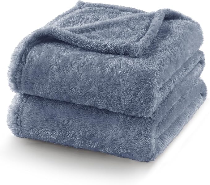 Exclusivo Mezcla Plush Fuzzy Fleece Bed Blanket Twin Size, Super Soft, Fluffy - Image 8