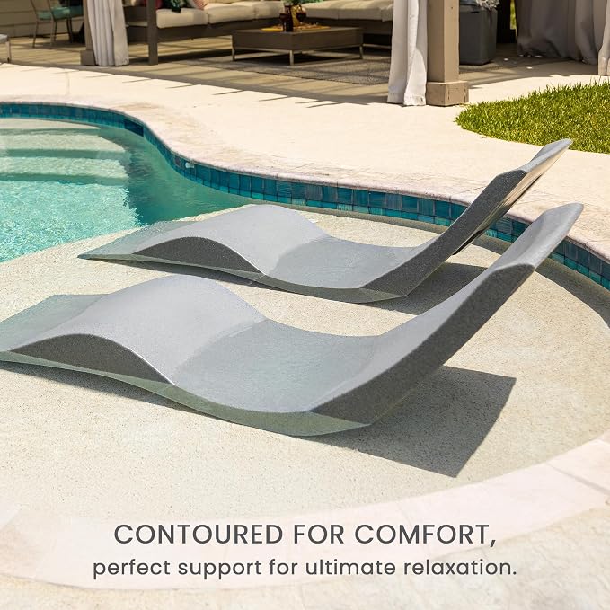 Aqua Outdoors - in-Pool Chaise Lounger - Inside Pool & Sun Shelf Lounge Chair - - Image 8