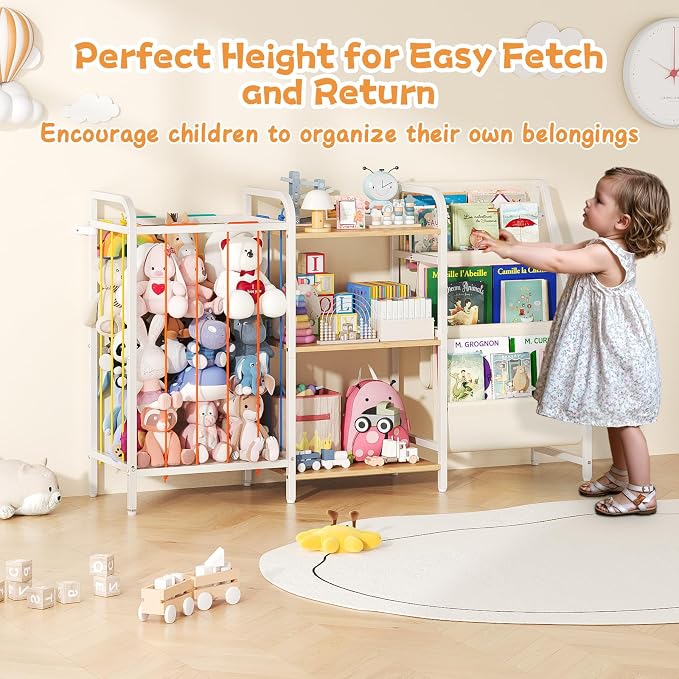 B1 Kids Bookshelf and Toy Storage, 3-Tier Book Shelf - Image 4