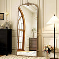 Besdomus Vintage Mirror Full Length: 21x56 French Gold Arched Full Body Mirror by Besdomus