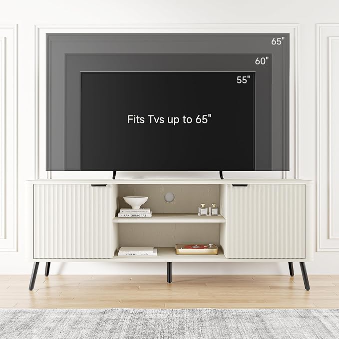 Fatmok Fluted Furniture Collection – 58" TV Stand Entertainment Center - Image 5