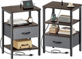 SUPERJARE Nightstand Set of 2, Bed Side Tables by SUPERJARE