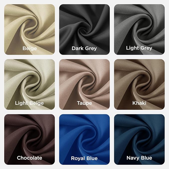 Joydeco Blackout Curtains 63 Inch Length 2 Panels Set, Thermal Insulated Long - Image 9