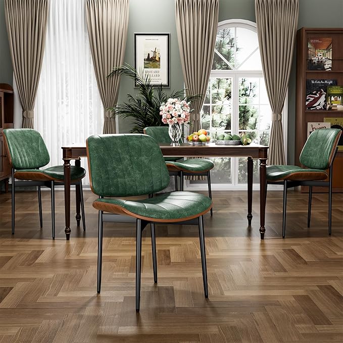 YaFiti Dining Chairs Set of 8, Dining Room and Kitchen Chairs, Mid Century - Image 7