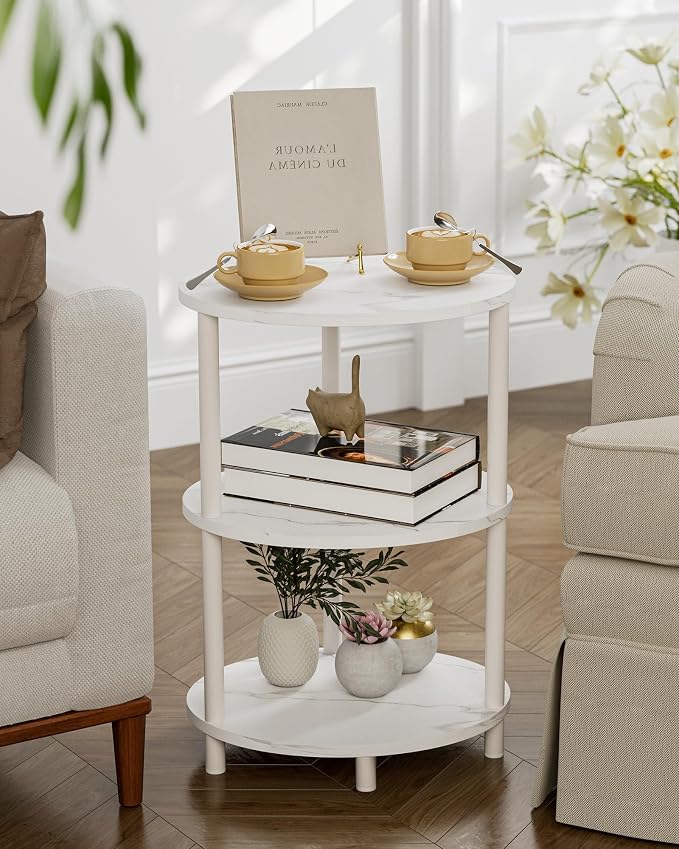 Round Pedestal End Table - Image 7