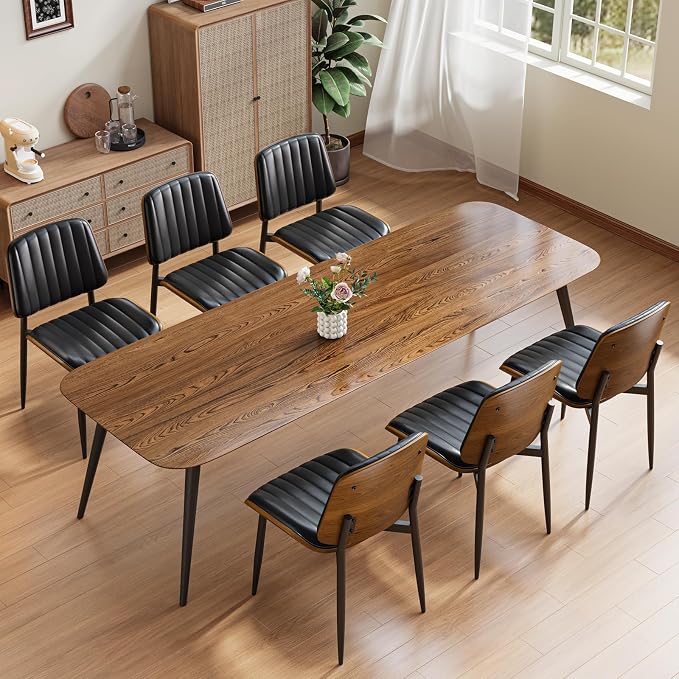 YaFiti Dining Chairs Set of 8, Mid Century Modern Dining Room Kitchen Chairs - Image 3