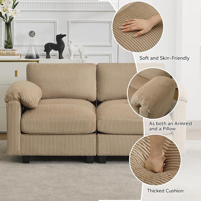 114'' U-Shaped Sectional Couch - Image 3