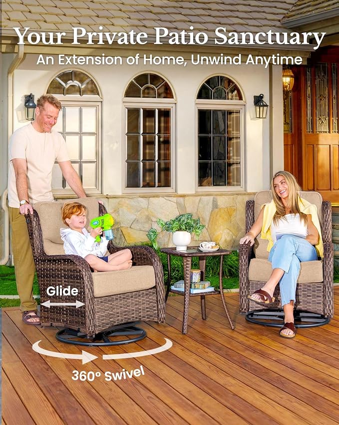 HILLGA 3-Piece Luxury Patio Furniture Set - Image 3