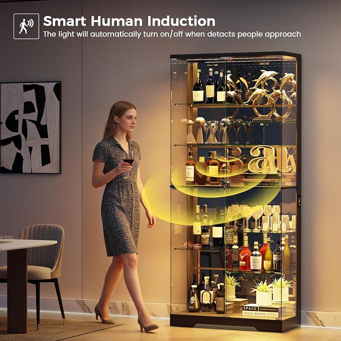 HNEBC 71” Display Cabinet with Glass Doors - Image 4