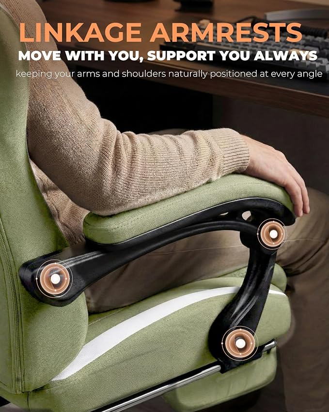 GTPLAYER Gaming Chair with Foot Rest & Pocket Spring Cushion, Ergonomic High - Image 8