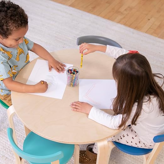 ECR4Kids Bentwood Table and Curved Back Chair Set, Kids Furniture, Contemporary - Image 10