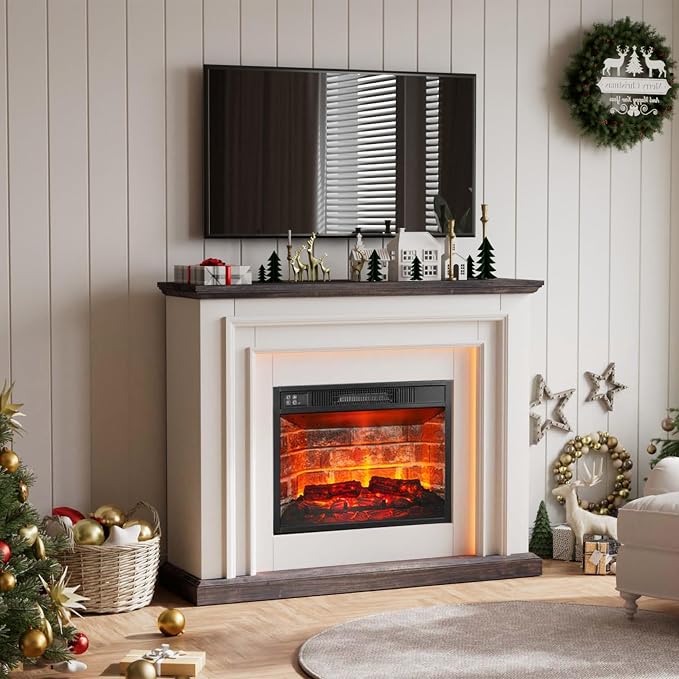 44" LED Lights Electric Fireplace - Image 3