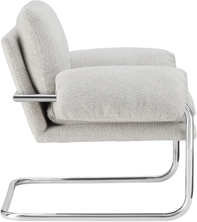 Modway Ansel Boucle Accent Chair in Newsprint - Image 6