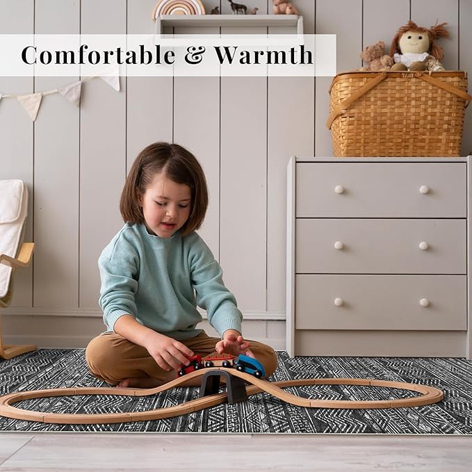 4x8 Washable Hallway Runner Rug：Moroccan Non-Slip Wide Runners - Image 3