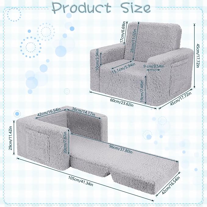 SLIGUY Toddler Couch & Chair - Image 3