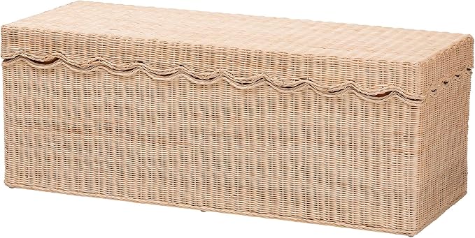 Bali & pari Damita Scallop Natural Rattan Chest - Image 2