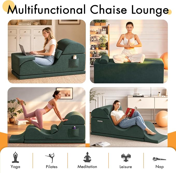 Convertible Yoga Chair for Adults, Ergonomic Foam Lounge - Image 3