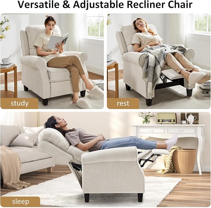 Oversized Recliner Chair for Living Room, Modern Reclining Sofa Home Theater - Image 4