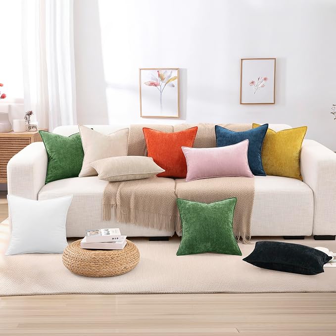 decorUhome Summer Couch Throw Pillow Covers 18x18 Set of 2, Decorative Soft - Image 9