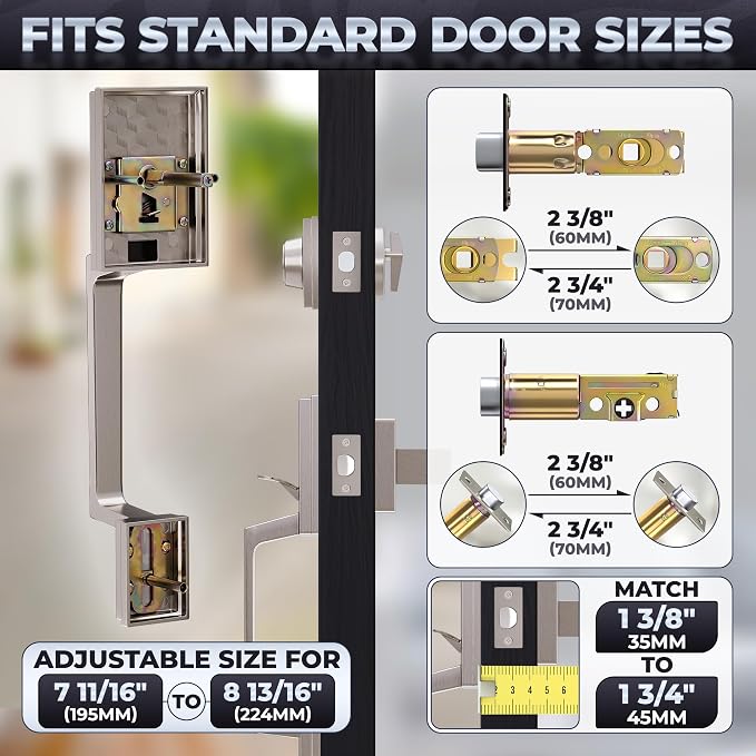 Front Door Lock Set – Zinc Alloy Body - Image 4