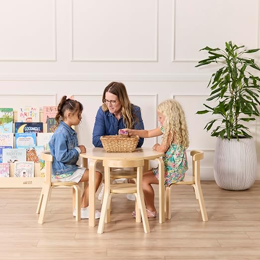 ECR4Kids Bentwood Table and Curved Back Chair Set, Kids Furniture - Image 9