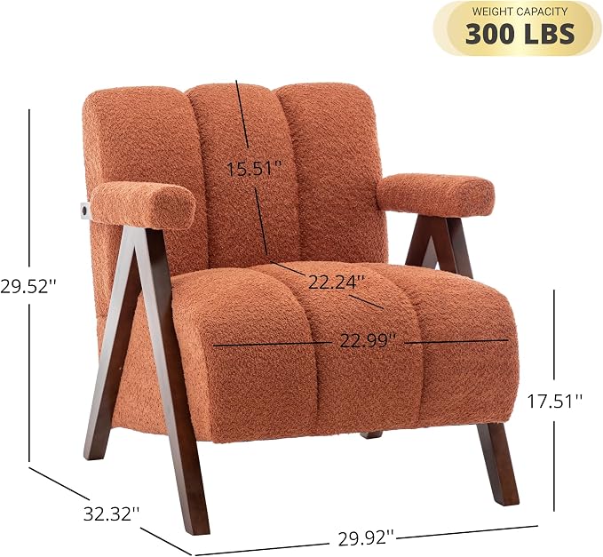 Mid Century Modern Accent Chairs Set of 2 - Image 2