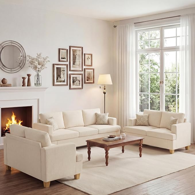 Apicizon Cloud Couches Living Room Furniture Sets, Loveseat Sofa Set of 2 & 3 by APICIZON