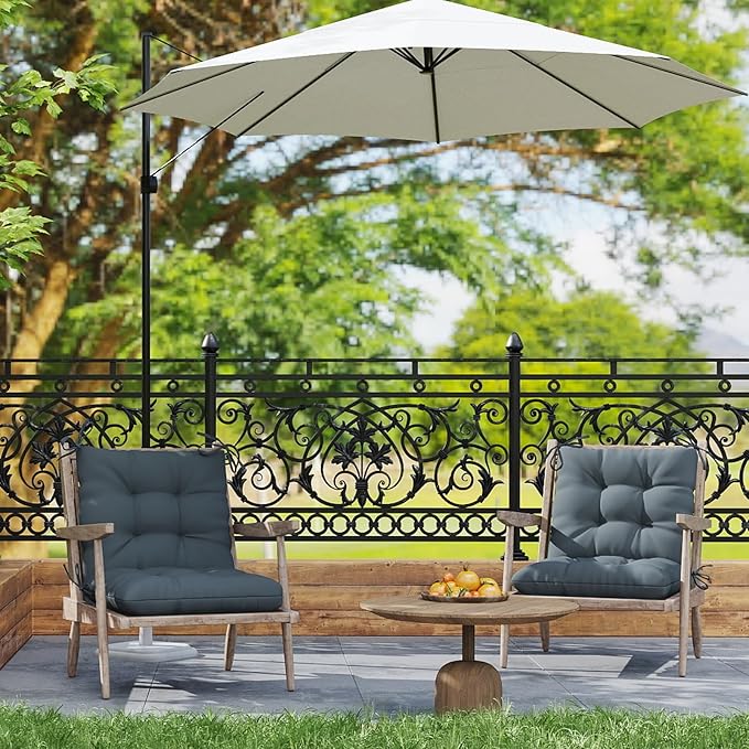 Outdoor Chair Cushion, High Back Soft Seat Pad - Image 2