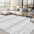 Nakagishi 10x12 Area Rug Living Room: Washable Boho Large Neutral Modern Soft by NakagishiAreaRug