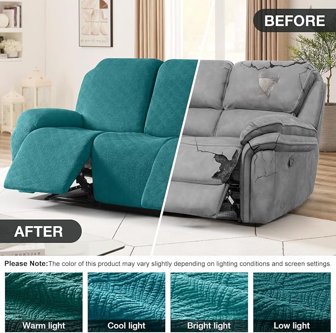 Timeles Recliner Covers for 3 Seater Reclining Couch Covers Sofa Slipcover - Image 4